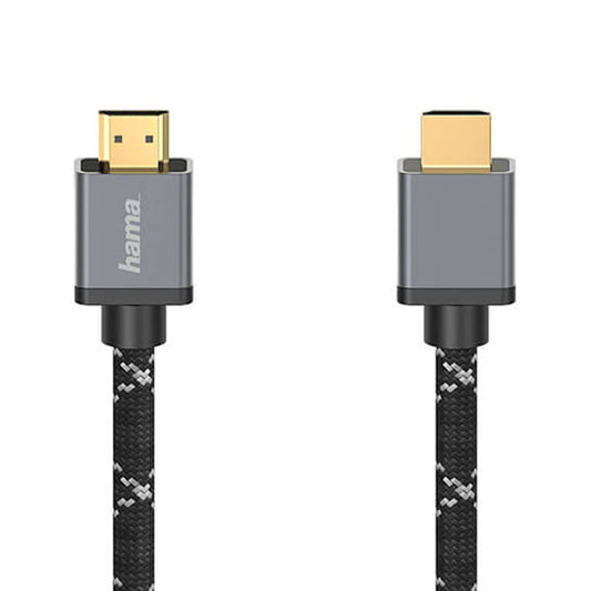 Hama Aluminium 8K Ultra-HD High Speed HDMI Cable, Aramid Fibre Braided