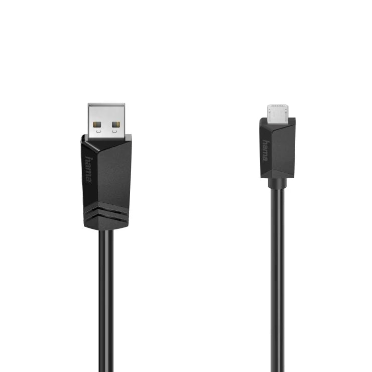 Hama Micro USB to USB-A Charge and Sync Cable Black