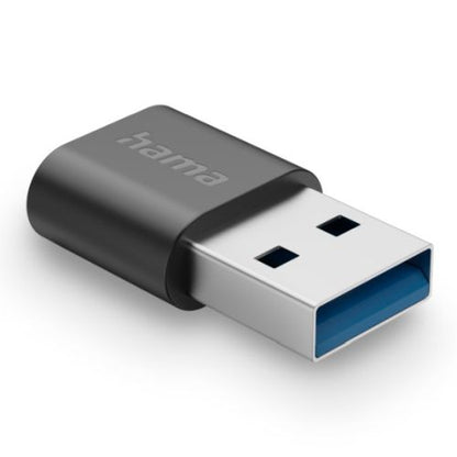 Hama USB 3.2 Adapter, USB-A Plug to USB-C Socket, 10 Gbit/s