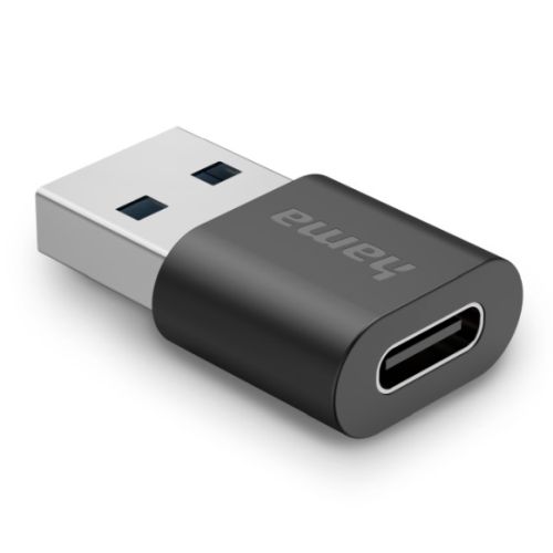 Hama USB 3.2 Gen 1 Adapter, USB-A Plug to USB-C Socket, 10 Gbit/s