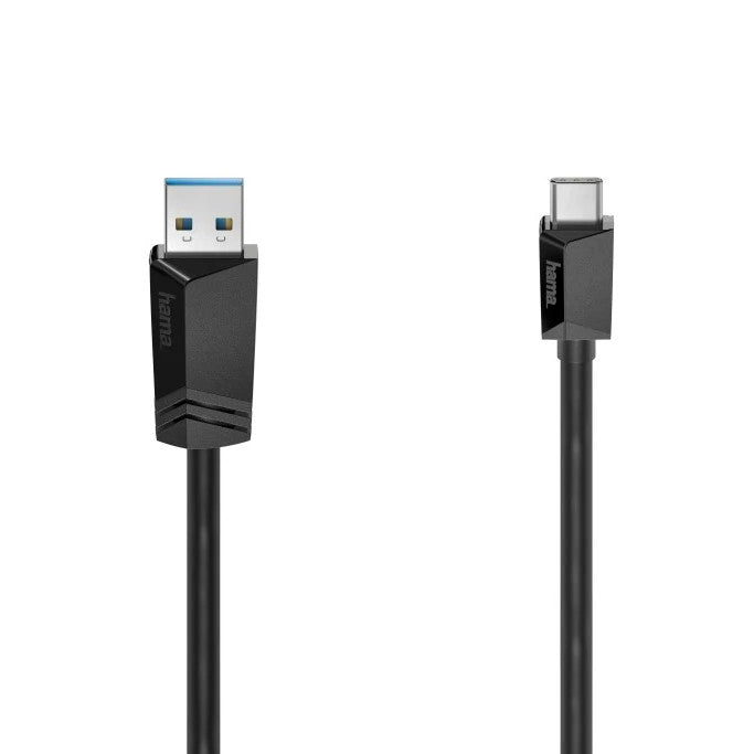 Hama USB Type C USB 3.2 Charge and Sync Cable Black