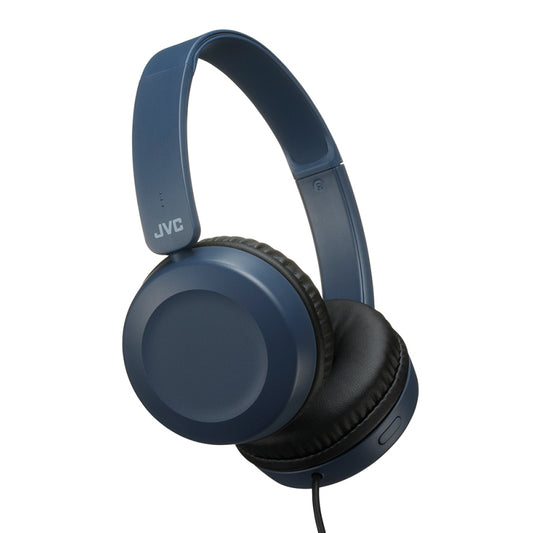 JVC HAS31MAEX Wired Foldable Headphones with Remote Mic Blue