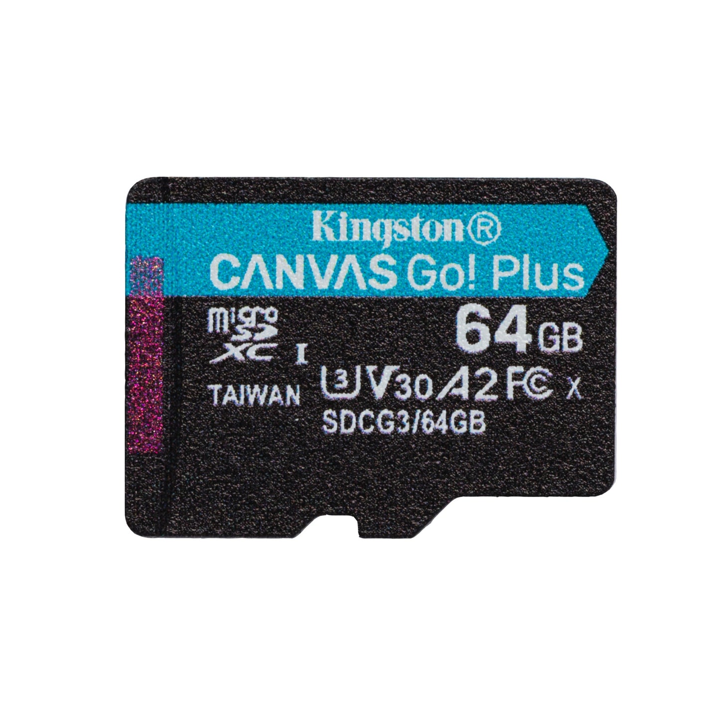 Kingston 64GB Canvas Go! Plus Micro SDXC Card with SD Adapter, UHS-I Class 10, U3, A2 App Performance, 170MB/s