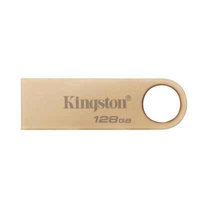 Kingston 128GB DataTraveler SE9 G3 Flash Drive, USB 3.2 Gen1, Metal Gold Casing