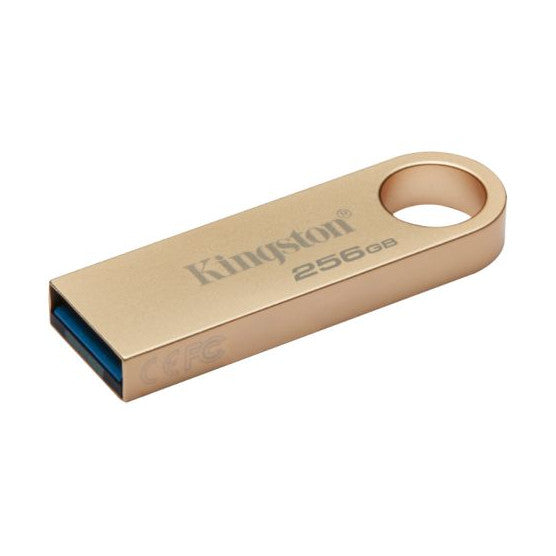 Kingston 256GB DataTraveler SE9 G3 Flash Drive, USB 3.2 Gen1, Metal Gold Casing