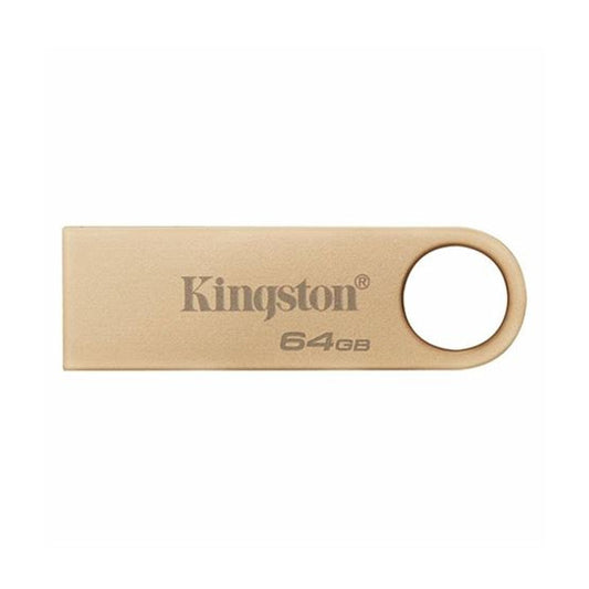 Kingston 64GB DataTraveler SE9 G3 Flash Drive, USB 3.2 Gen1, Metal Gold Casing