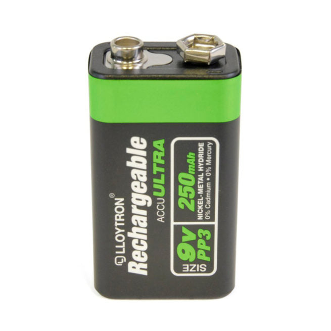 Lloytron Rechargeable Accu Ultra PP3 9V Ni-MH Battery 250mAh