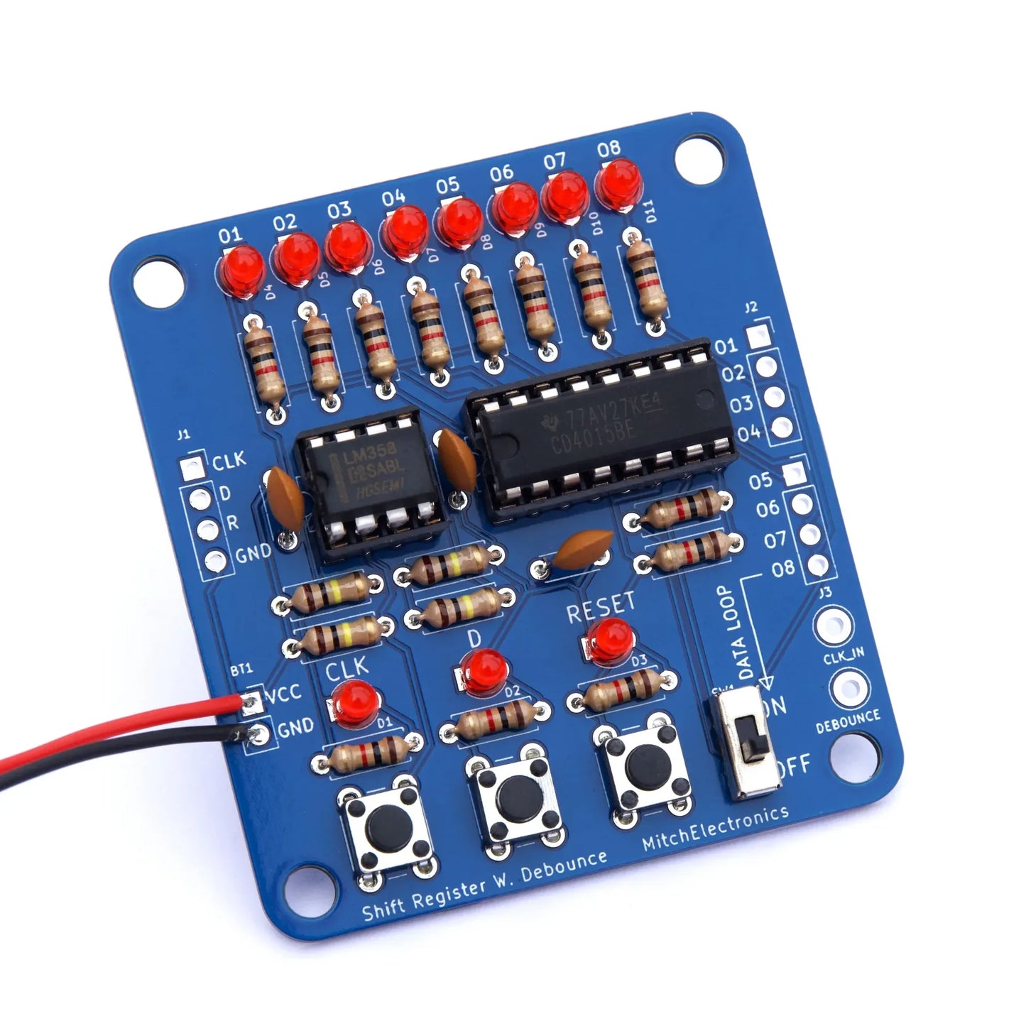 MitchElectronics 4015 Shift Register Board Soldering Kit