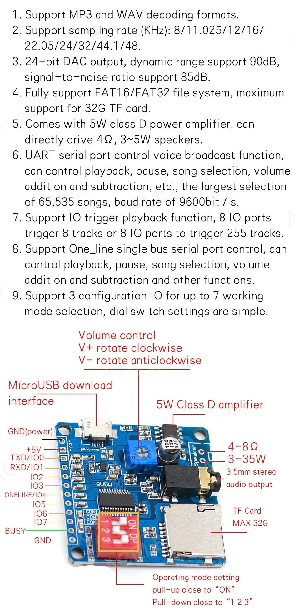 MP3 Player Voice Playback Module