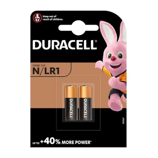 N/LR1 Duracell Alkaline Battery 1.5V (2 Pack)