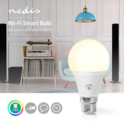 Nedis Wi-Fi LED Smart Bulb Full Colour B22 BC (B-Grade)