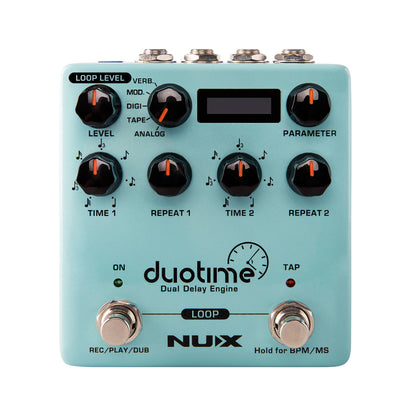 NU-X Duo Time Dual Delay Engine Guitar FX Pedal