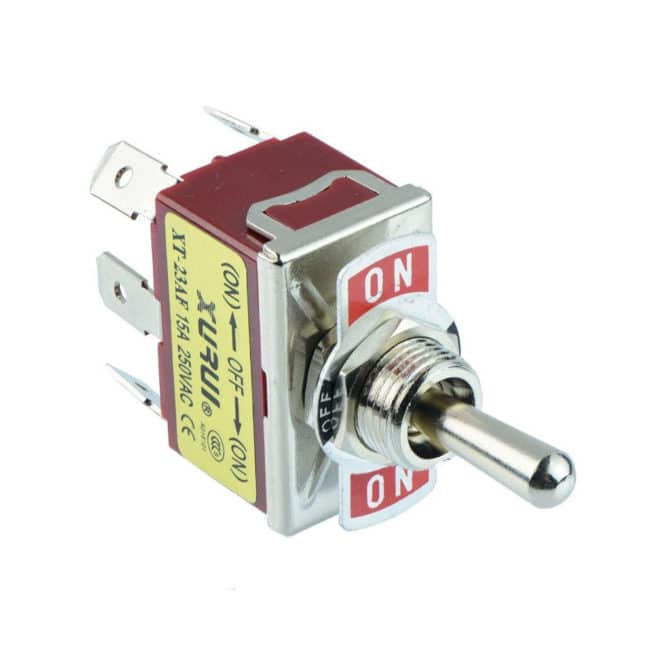 On-Off-On Latching Toggle Switch DPDT