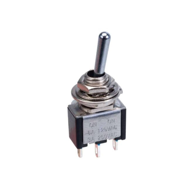 On-On Mini Latching Toggle Switch SPDT