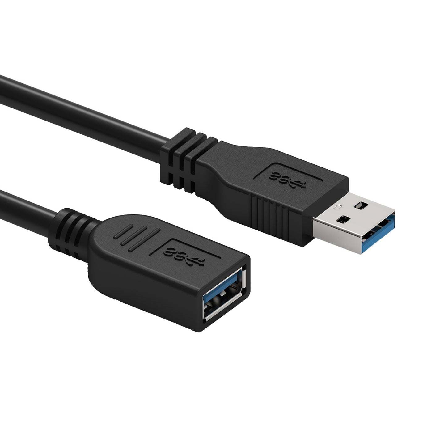 Prevo USB Extension Cable USB-A Plug to USB-A Socket Black