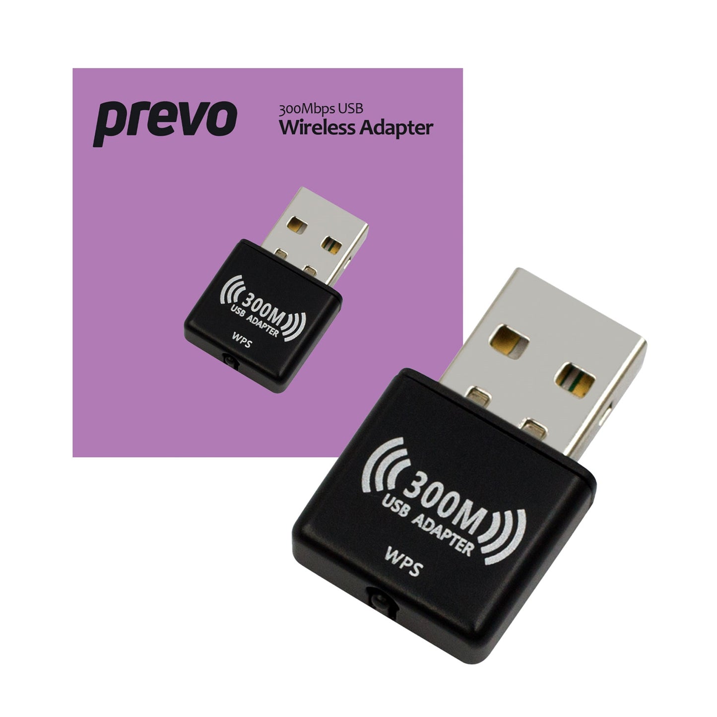 Prevo USBW4 300Mbps N300 USB Wireless Network Adapter