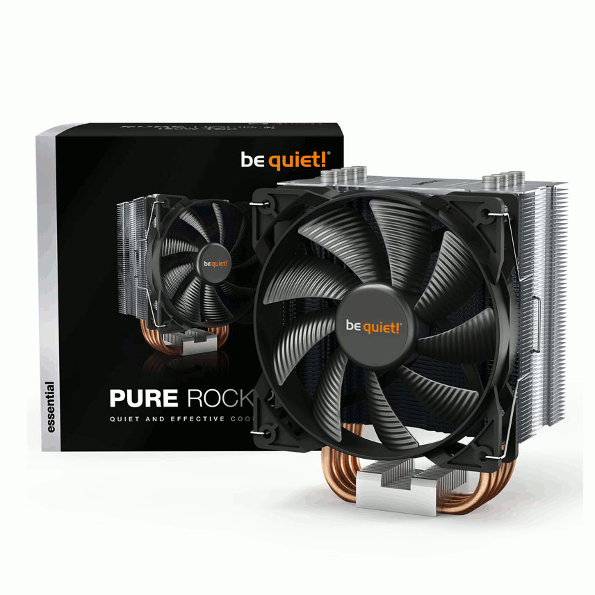 Be Quiet! BK006 Pure Rock 2 Heatsink & PWM Fan For Intel & AMD, 150W TDP