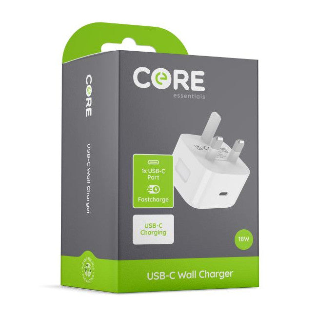 Core USB-C PD Wall Charger 18W