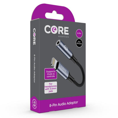 Core 8-Pin Audio Adaptor for iPhone