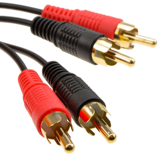 Twin RCA Phono Cable Gold Plated