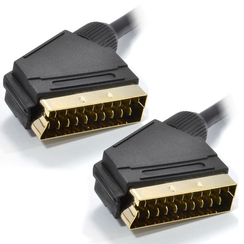 Gold Plated Scart Video Cable, 21 Pins