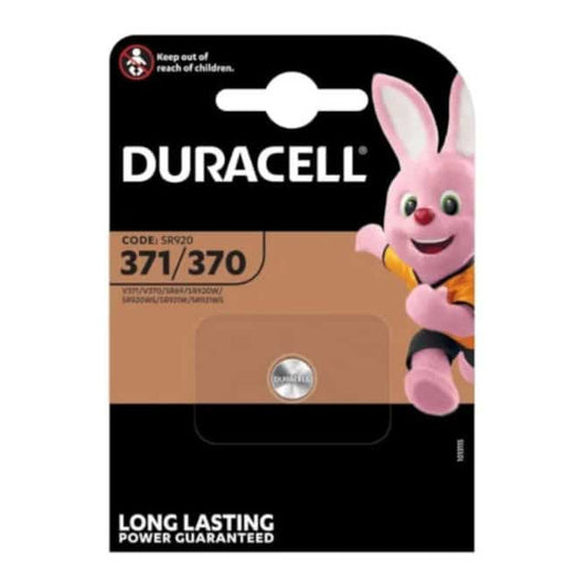 SR69 371/370 Duracell Silver Oxide Coin Cell Battery, 1.5V