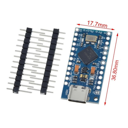 Arduino Compatible Type-C Pro Micro ATmega32U4 5V 16MHz for Leonardo