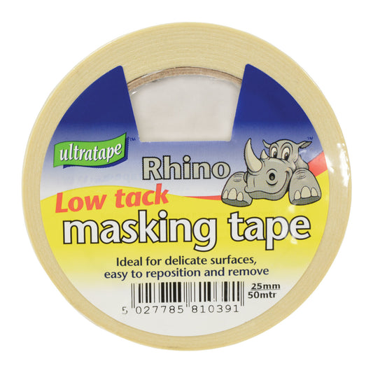 Ultratape Rhino Low Tack Masking Tape 50 Metre