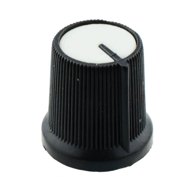 White 6mm Pointer Knob